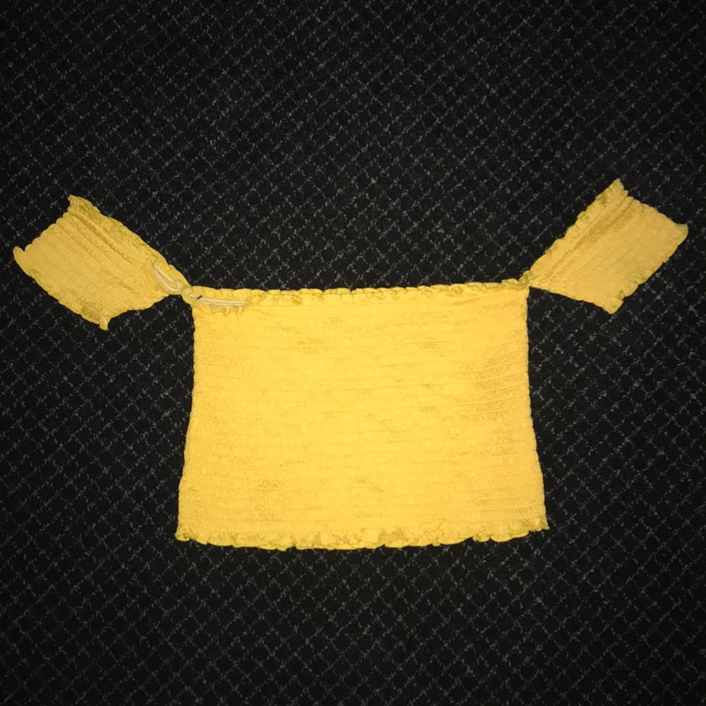 Forever 21 smocked crop top